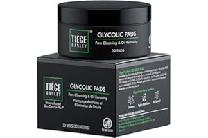 Tiege Hanley Glycolic Acid Pads for Men, 1-Pack - Exfoliating Face Cleansing Pads for Forehead, Nose & Cheeks - Men's Daily S