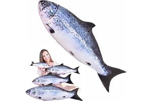 LYXIHAP Simulation Fish Plush Decorate Soft Fish Decorate Pillow Cushion Stuffed Decorate Oversized Pillow Creative Gift Home Decor