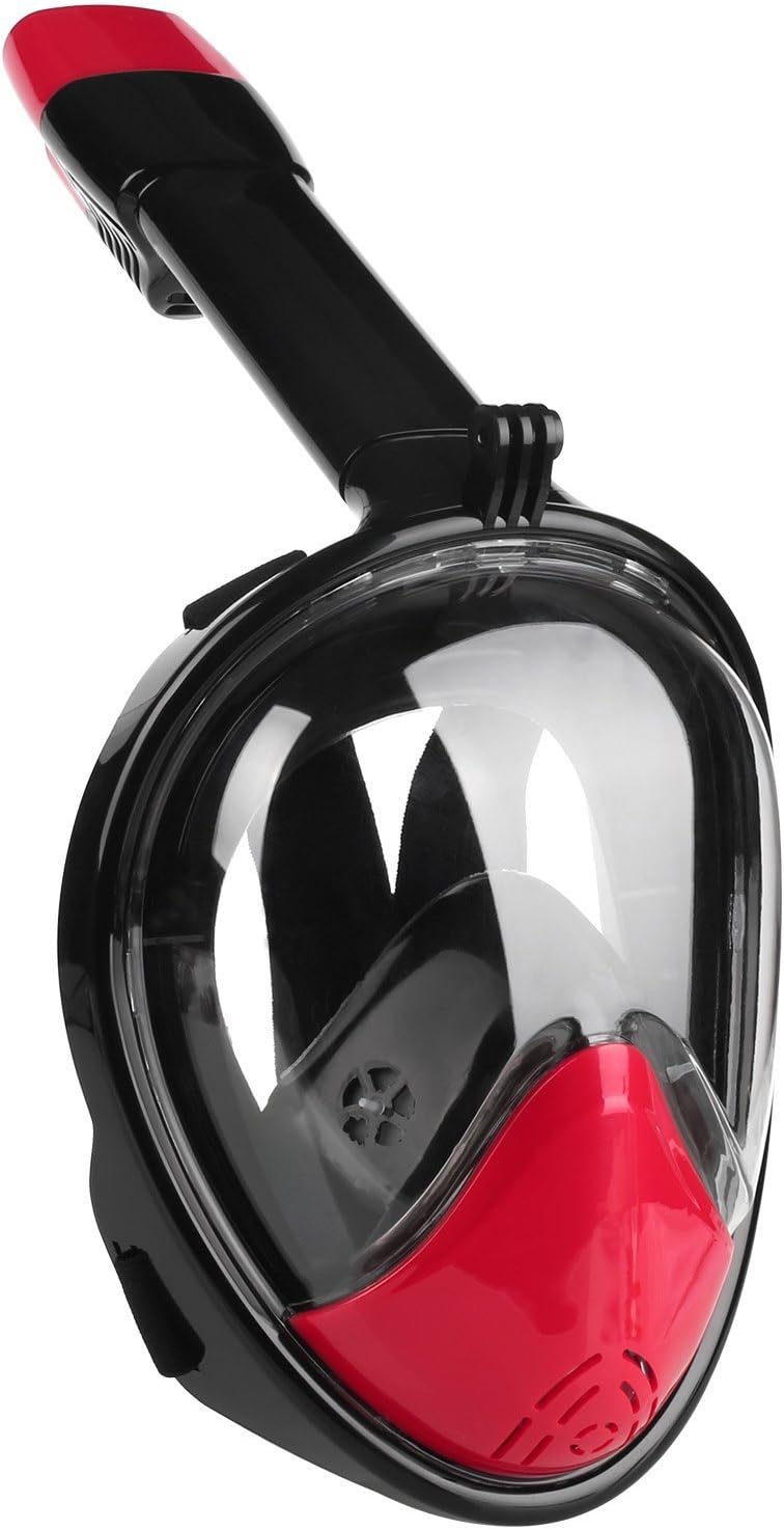 Awon AW16971 2nd Generation Snorkel Mask 180°View Field DryDive Full Face Snorkel Mask for Adults & Youth, Anti-fogging, No Leaking