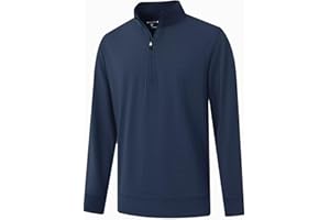 M MAELREG Quarter Zip Pullover Men Moisture Wicking Performance Heather Midlayer Golf 1/4 Zip Pullover Mens Sweatshirt