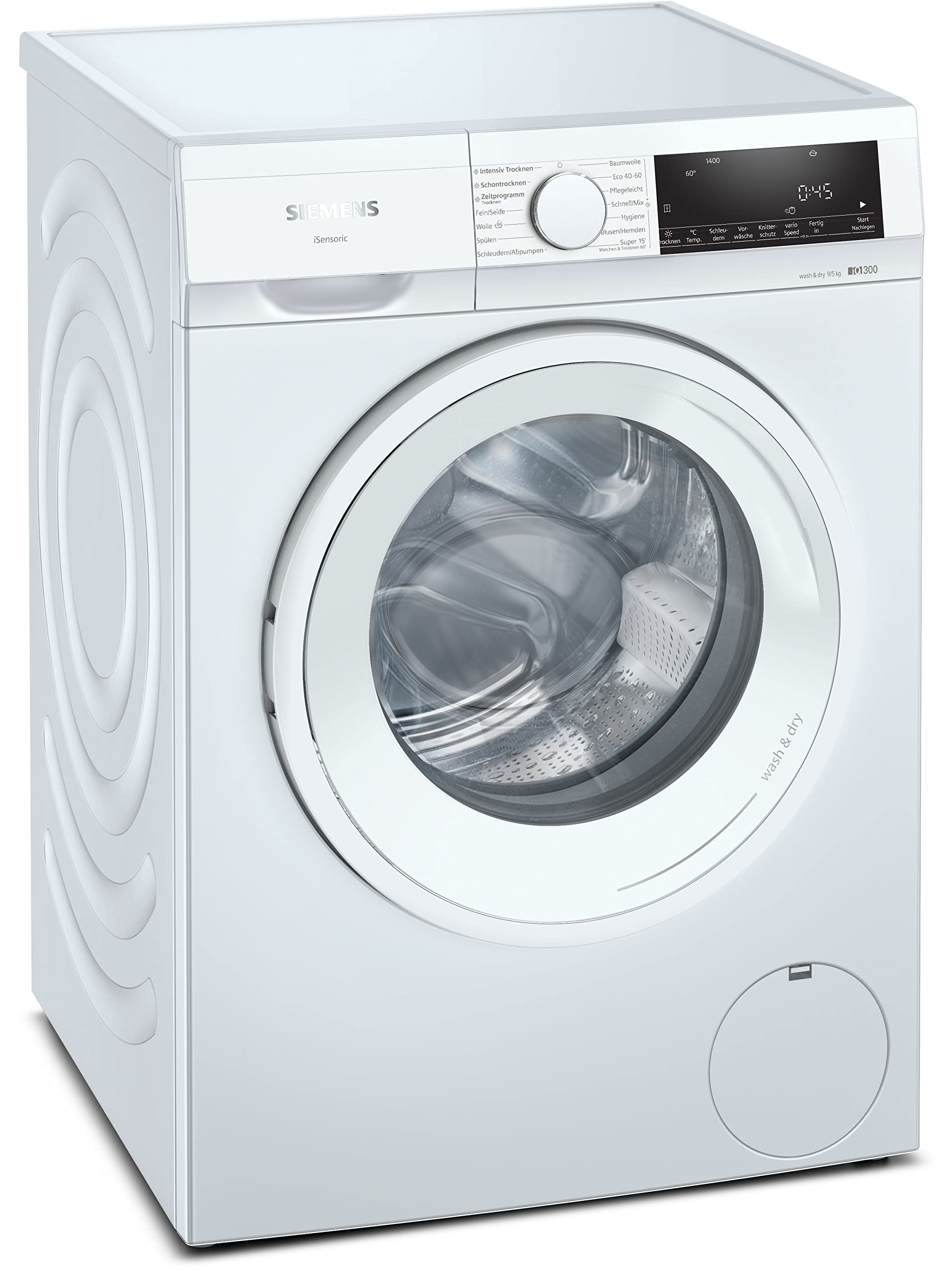 Siemens iQ300 Waschtrockner 9 kg Waschen 5 kg Trocknen 1400 UpM WN34A141