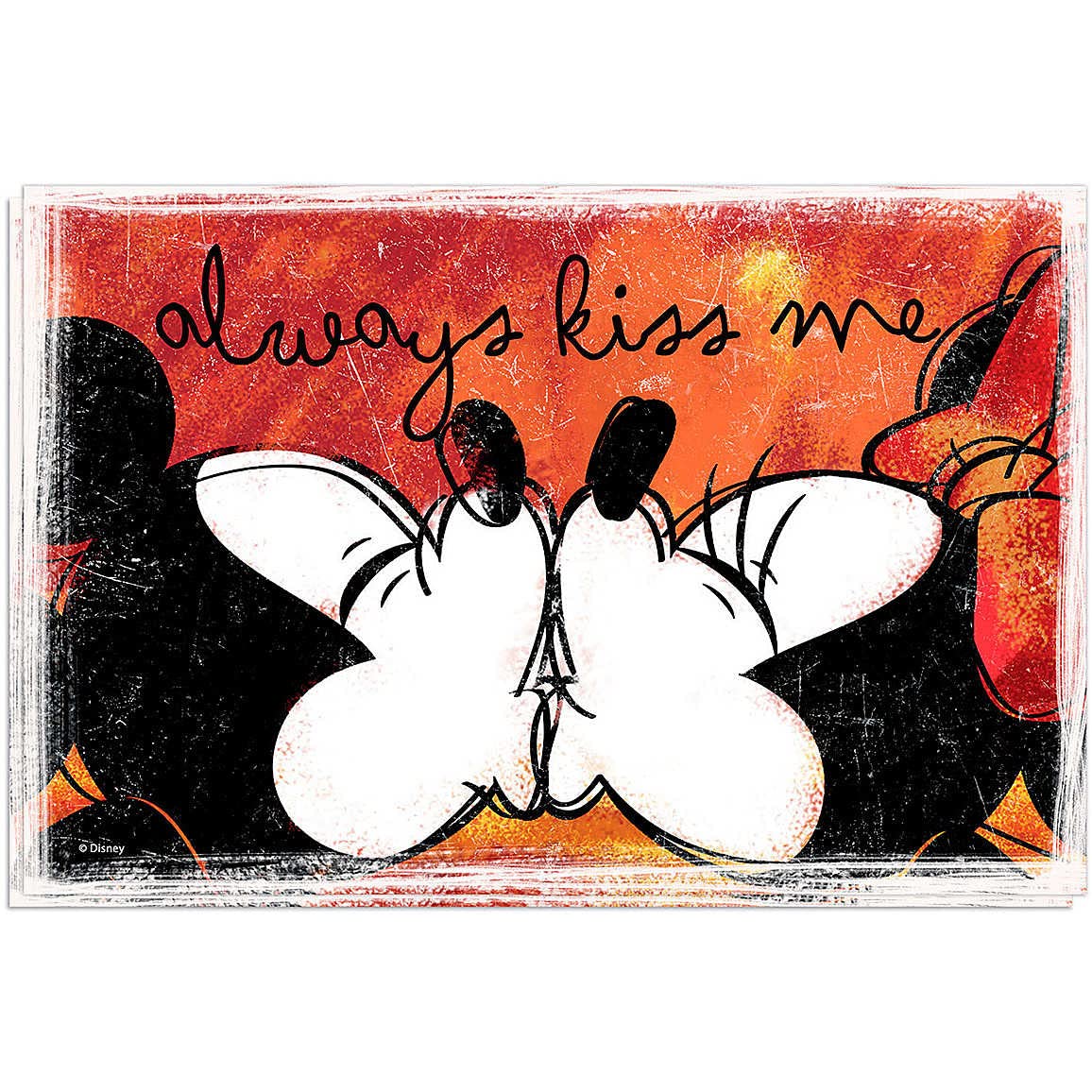 Egan - Set of 2 Tovagiette LWM63/07S, Red Polypropylene, with Minnie and Mickey, 31X46 cm | Hand Wash |