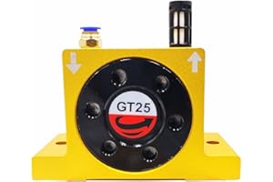 GT25 Pneumatic Vibrator, 1/4in Thread Air Turbine Vibrator, Industrial Vibrating Platform Supplies 0.2-0.6Mpa, Stirring and M