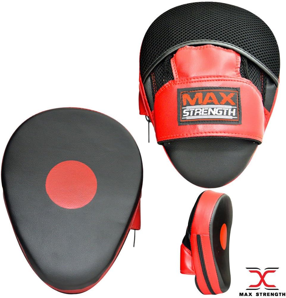 MAXSTRENGTH Max Strength Boxing Punching Focus Pads Hook and Jab Strike