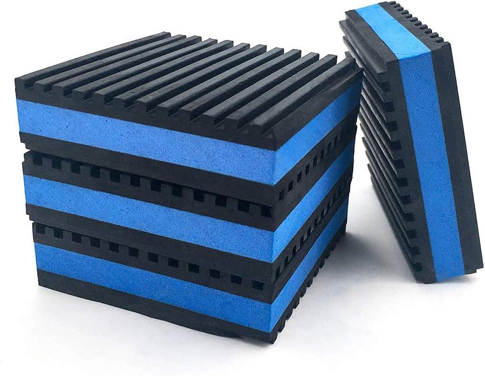 LBG Products Heavy Duty Rubber Anti-Vibration Isolator Pads HVAC Treadmill