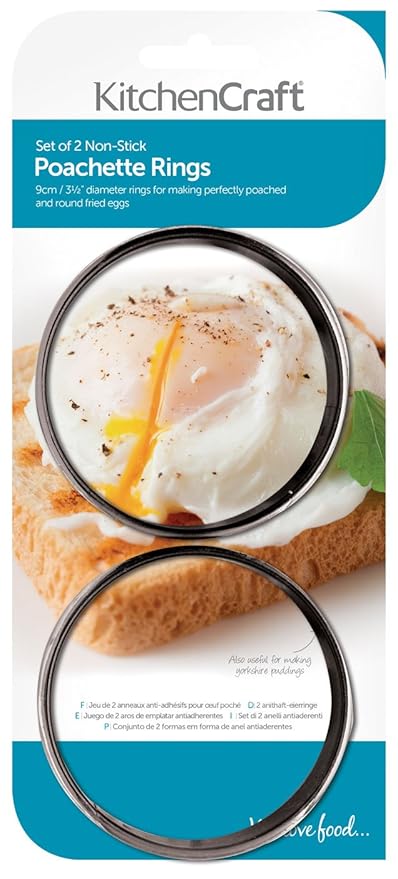 Kitchen Craft - Moldes Redondos antiadherentes para Huevos (2 ...