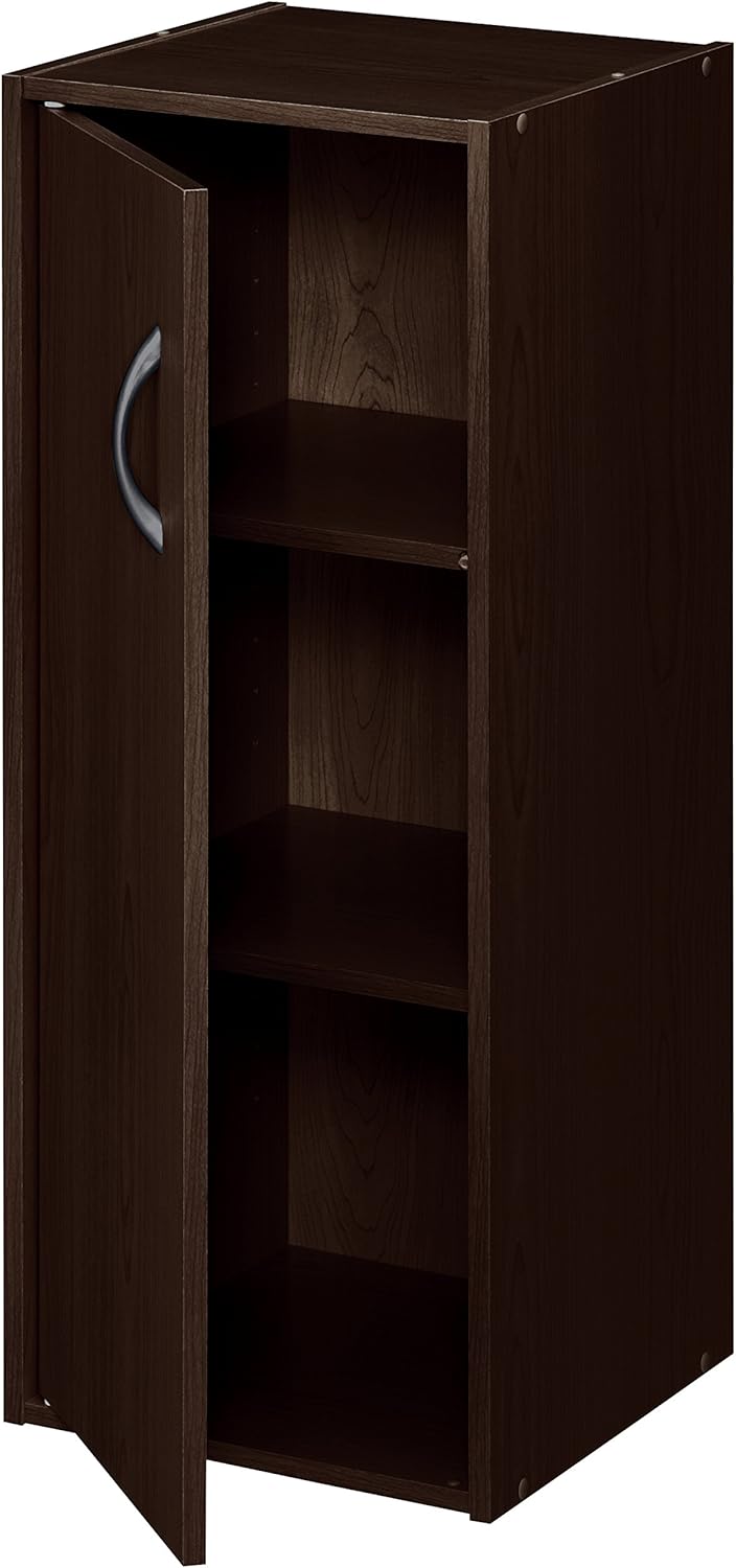 ClosetMaid 8991 Stackable 1-Door Organizer, Espresso: Furniture & Decor