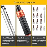 ATsafepro 14-Piece Torque Wrench Set 1-25NM 1/4" 3/8" Adapter Case view 6