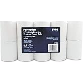 PM Company 07906 Single Ply Thermal Cash Register/POS Rolls, 3 1/8-Inch x 230 ft., White, 10/Pk