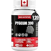 Inno Nutrition Pygeum Extract 200mg 120 Capsules Standardized to 13.0% Phytosterols | Prostate & Urinary Health Support for M