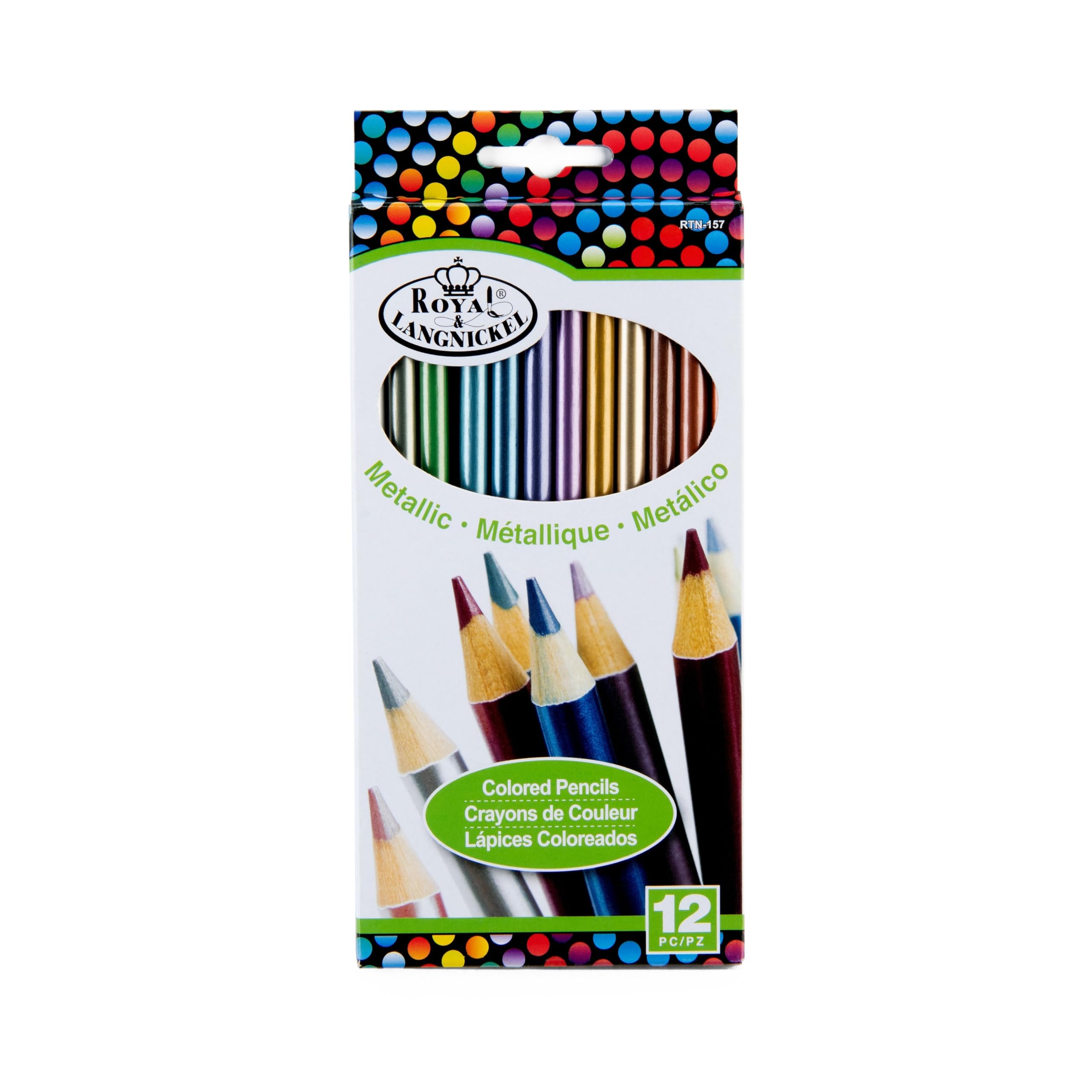 Metallic Color Pencil Set of 12 Colors
