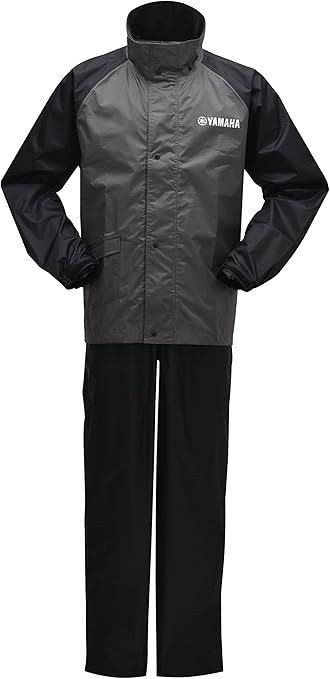Amazon ヤマハ Yamaha バイク用 レインスーツ Yar22 サイバーテックス レインスーツ ガンメタルbl R025b レインジャケット スーツ 車 バイク