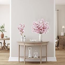 Sggvecsy Artificial Cherry Blossom Flowers 6 Pcs