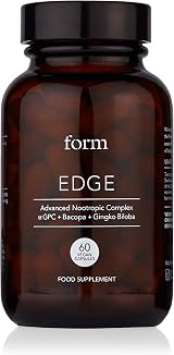 Form Edge Natural Nootropic for Focus with Alpha GPC Bacopa Ginkgo B Vitamins view 1
