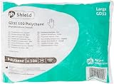 Shield Polythene Gloves Pack of 100 Large Disposable Food Safe Clear view 2