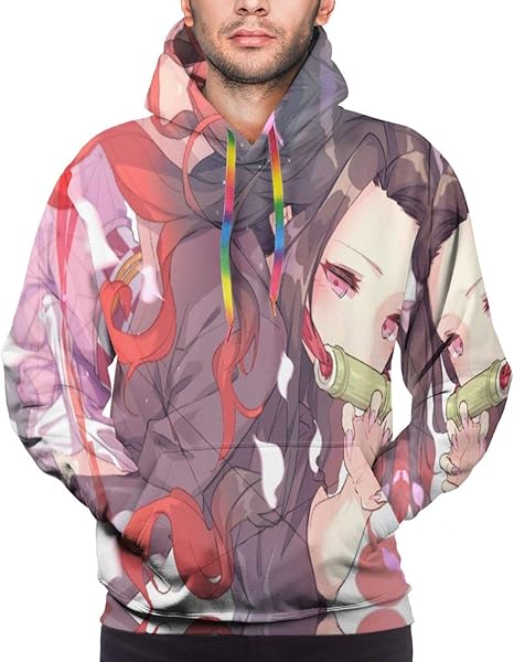 Amazon.com: Demon Slayer Kimetsu no Yaiba Mens Hoodie Sweatshirt 3D Printed Hooded Pullover 