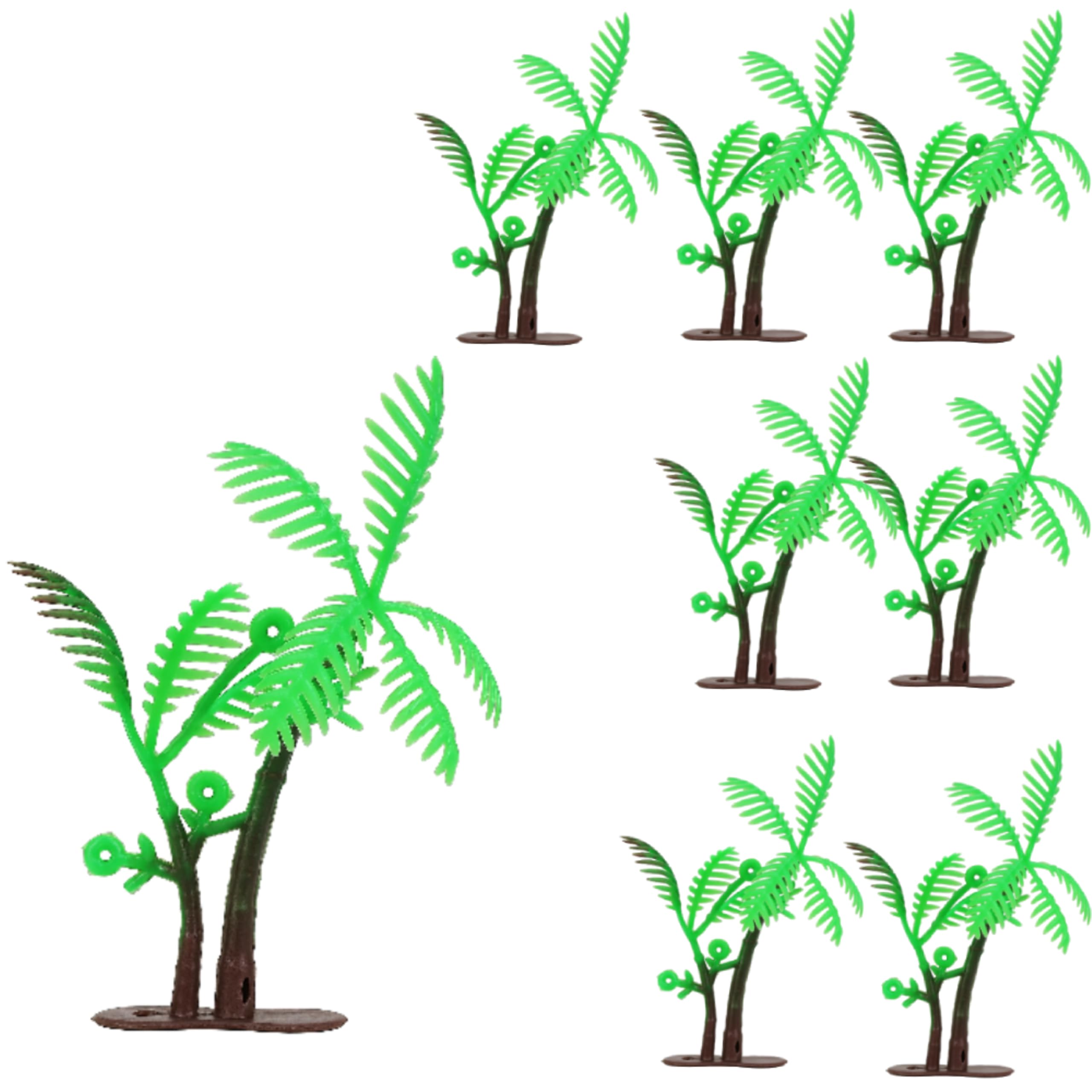 Photo 1 of 16pcs Palm Tree Decor,8cm Palm Tree Cake Topper,Coconut Tree Cake,Palm Tree Party,Jungle Cake Hawaiian Cupcake Toppers,Beach Cake Decorations