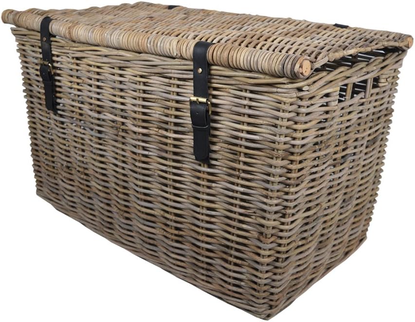 Wovenhill Kubu Rattan Large Storage Trunk Hamper W83 x D47 x H51cm