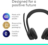Logitech Zone 300 Wireless Headset with Noise-Cancelling Mic Black view 7