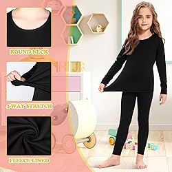 Silkfly 3 Set Girls Thermal Underwear Soft Winter