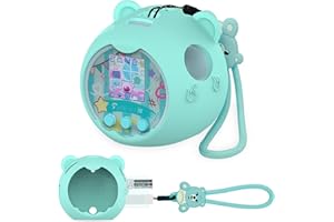 JCHPINE Silicone Cover Case for Punirunes Interactive Digital Toy, Protective Skin Sleeve for Punirunes Digital Pet Toys Squishy Characters Electronic Pets Case Accessories (Case Only) (Teal Case)