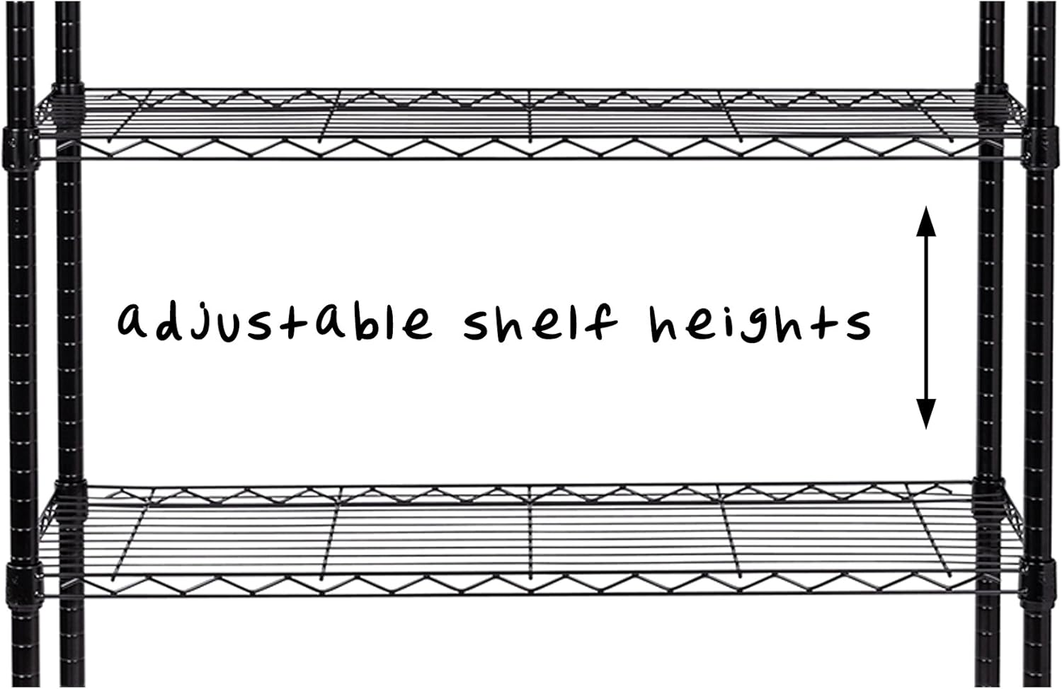 Honey-Can-Do SHF-01442 Storage Shelving, 5-Tier, Black: Home & Kitchen
