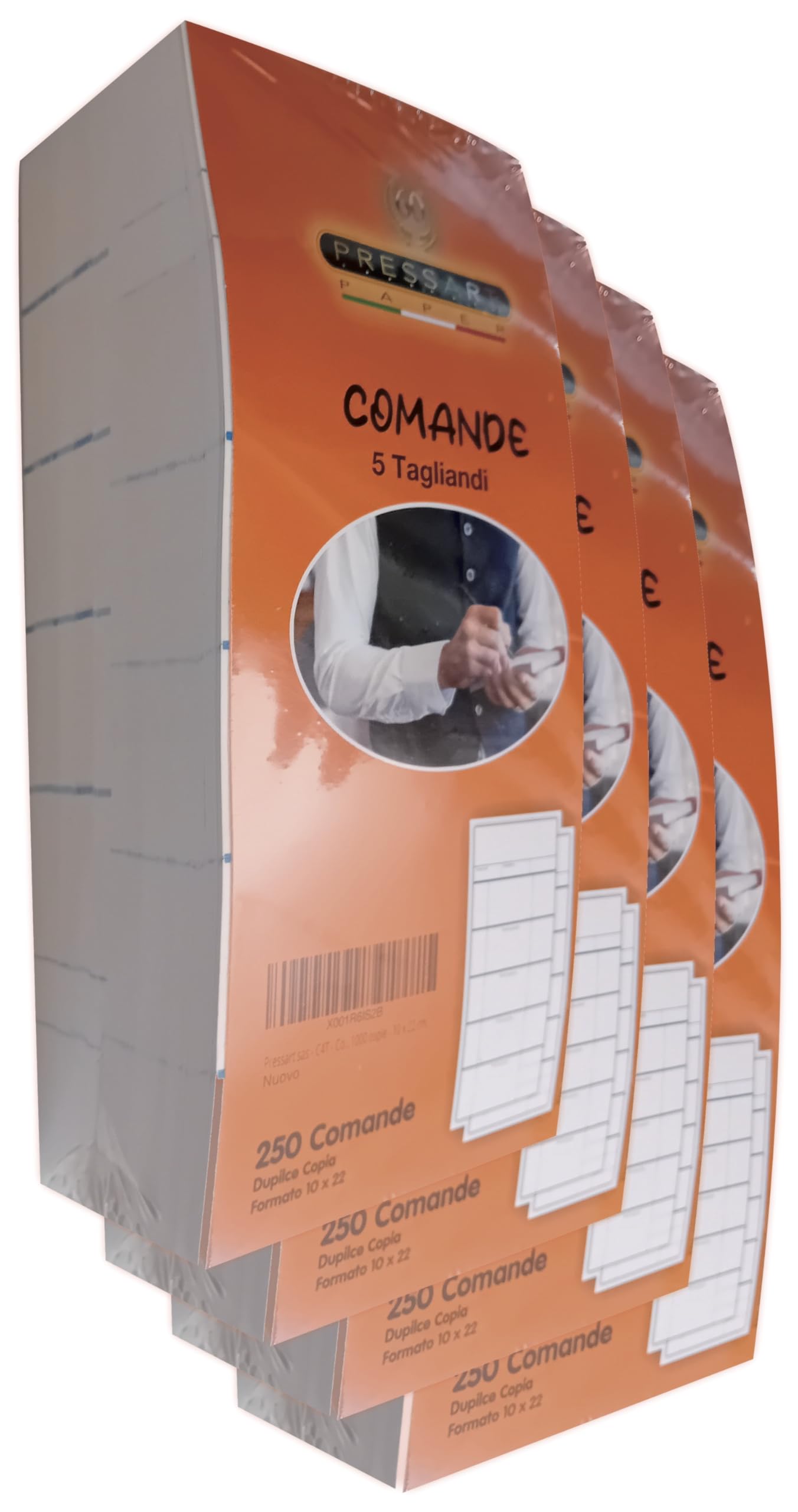 Pressart sas - C4T - Commands 5 coupons - 1000 copies - 10 x 22 cm.