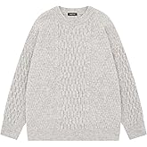 Vamtac Oversized Sweaters Cable Knit Chunky Sweater Crewneck Pullover Jumper Tops 2025 Fall Outfits