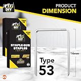 SOL 14mm Type 53 Staples Galvanised 5000pk for Upholstery DIY Tools view 2