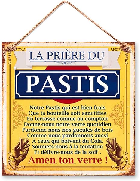 Les Tresors De Lily Q8016 Plaque Metal La Priere Du Pastis Jaune Bleu 20x20 Cm Amazon Fr Cuisine Maison Les Tresors De Lily Q8016 Plaque Metal La Priere Du Pastis Jaune Bleu 20x20 Cm Amazon Fr Cuisine Maison
