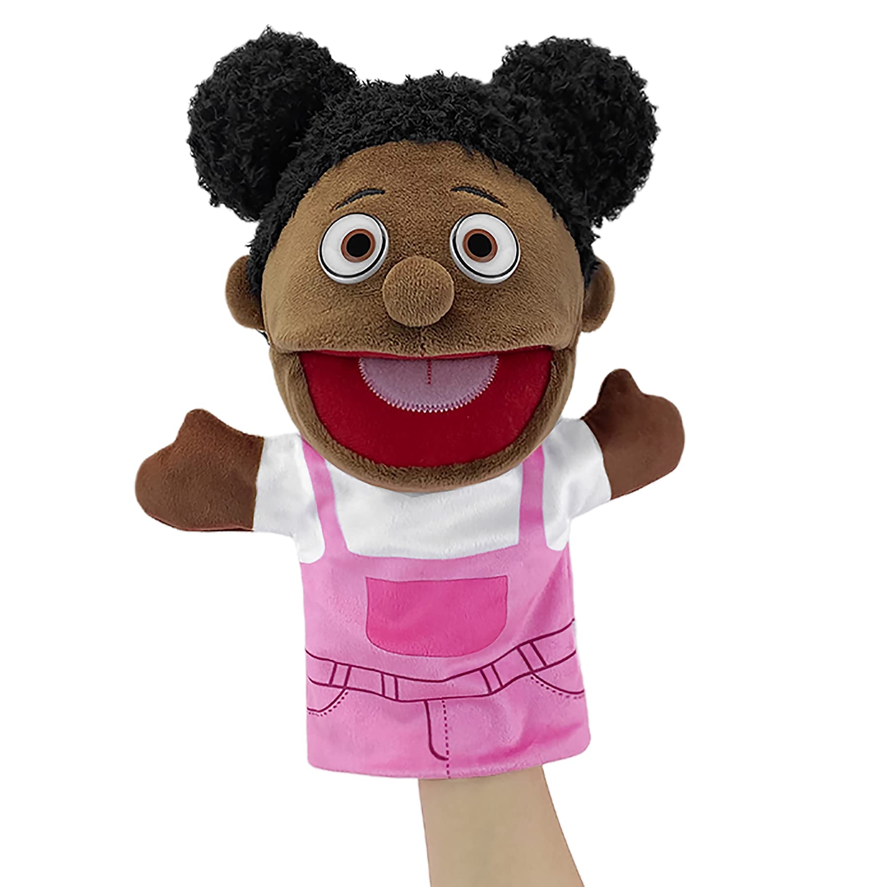 Family Hand Puppets, Puppets for Adults Puppets for Kids Role Paly Family Members 11.8 INCH, Multicultural Finger Puppet with Movable Mouth Soft Plush Puppets for Storytelling Teaching