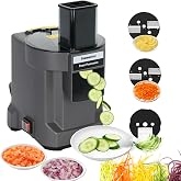 Mangoct 3 in 1 Electric Vegetable Dicer Slicer for Commercial &amp; Home Use | Multifunctional Automatic Commercial Vegetable Chopper for Onion Potato Cabbage Veggie Fruit Slicing Shredding and Slitting