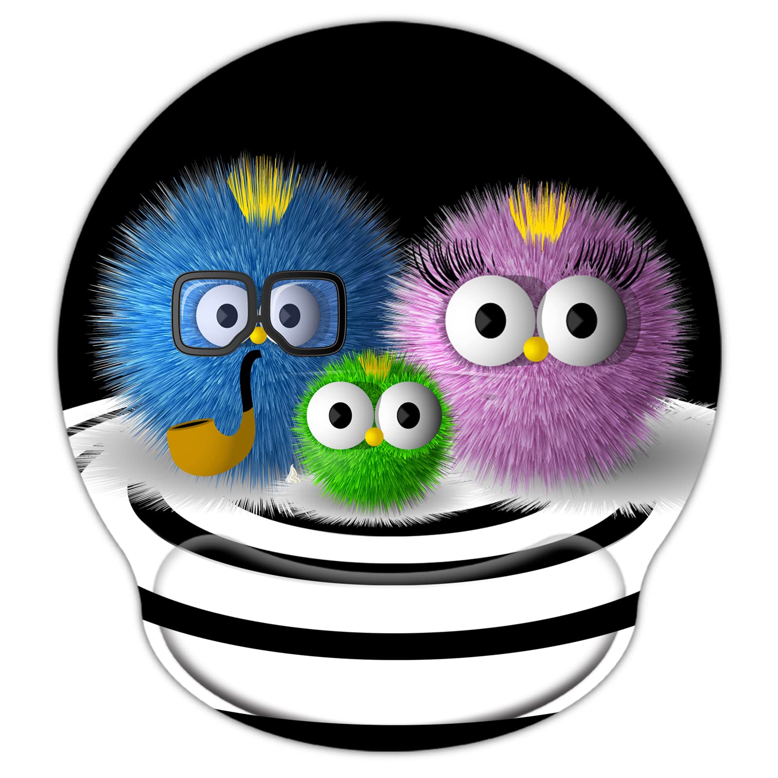 eyscar Mouse Pads for Computers Ergonomic Memory Foam Nonslip Wrist Support-Lightweight Rest Mousepad for Office,Gaming,Computer, Laptop & Mac,Pain Relief,at Home Or Work