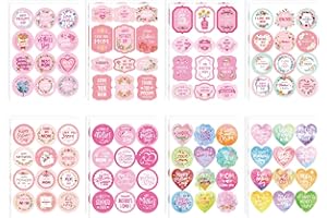 DUJAA 192PCS Mothers Day Stickers for Kids Happy Mother's Day Labels Stickers Floral Envelope Card Decorations Boxes Party Favor