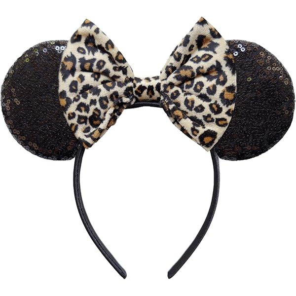 Amazon.com : Eisyaa Mouse Ears Bow Headbands, Sequin Animal  display picture 3