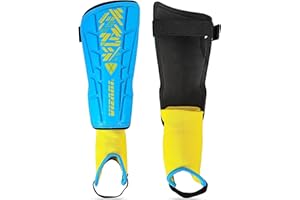 Vizari Malaga Soccer Shin Guards for Kids | Soccer Gear for Boys Girls | Protective Soccer Equipment | Adjustable Straps