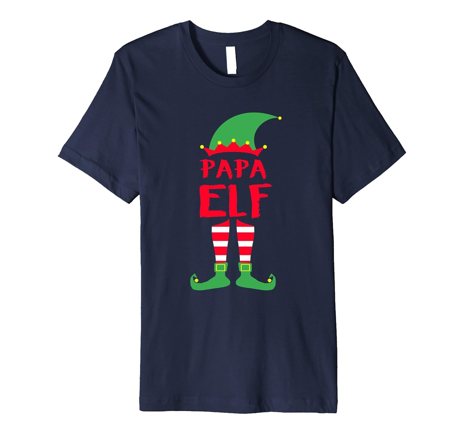 Mens Papa Elf - T-Shirt Christmas Family Matching Pajamas Gift-ANZ