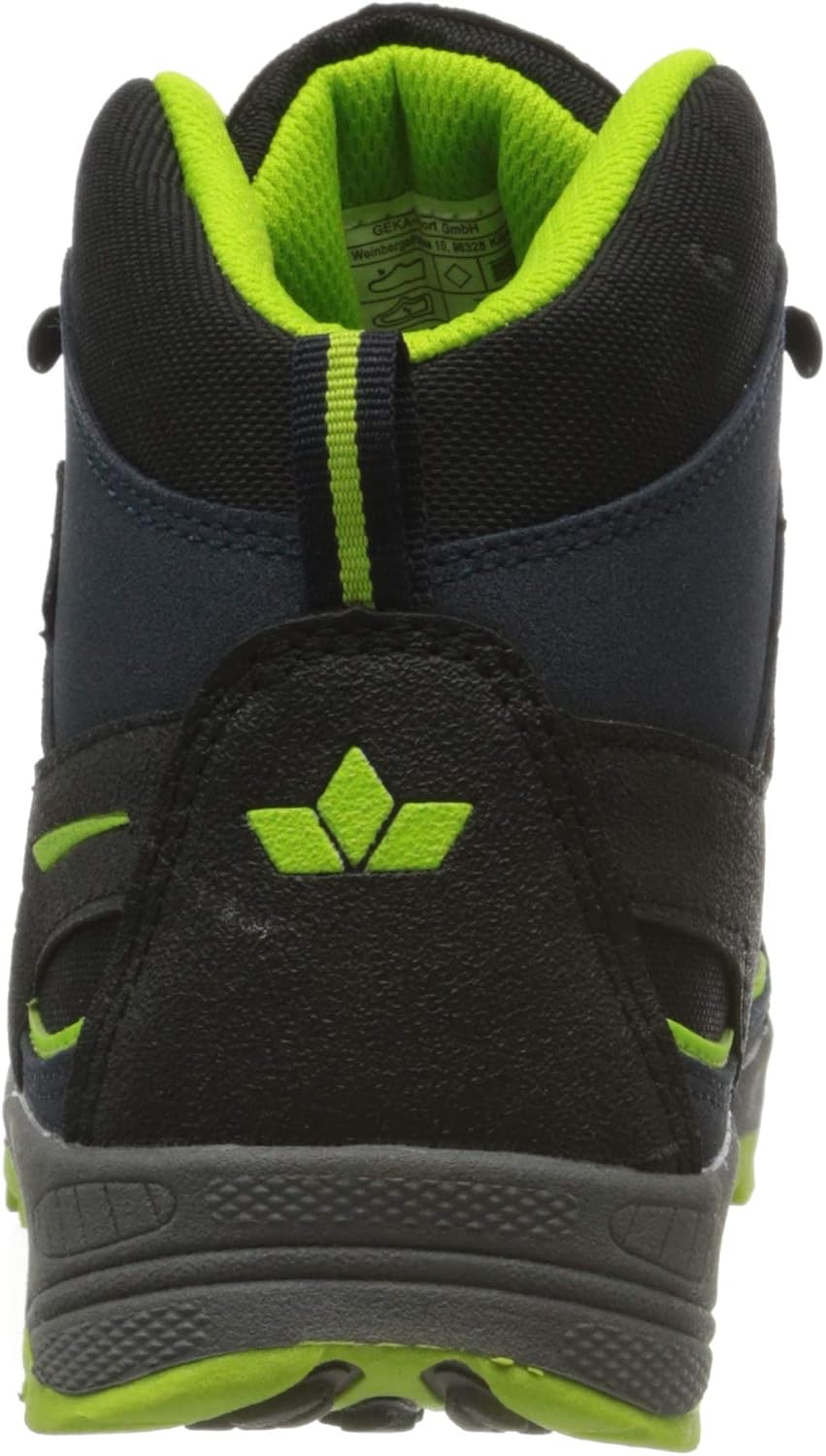 Brütting Unisex Kid's Ohio Low Rise Hiking Shoes, Marine Schwarz Lemon, 1 UK - Image 4