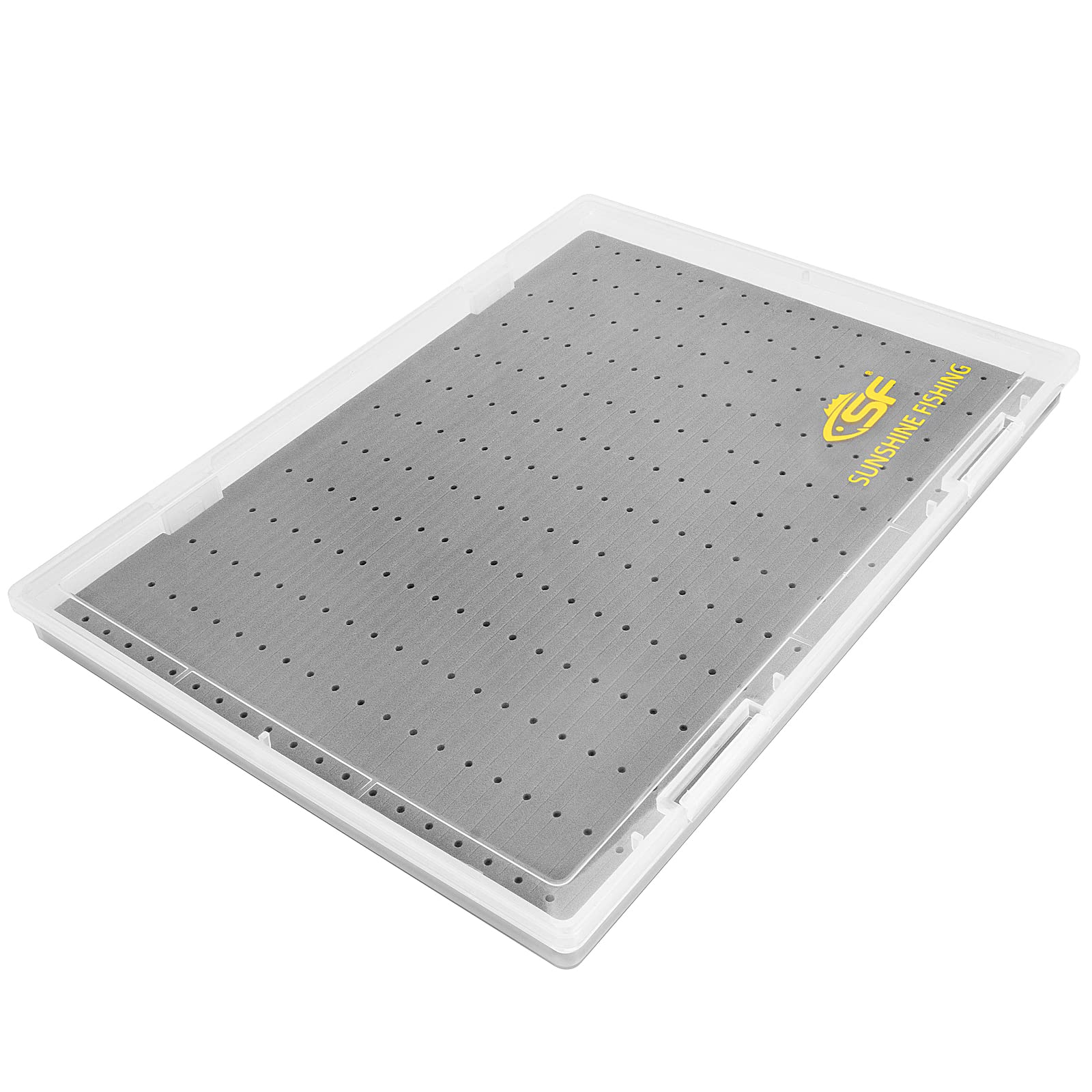 SF A4 Large Capacity Clear Fly Fishing Box Foam Tube for Fly Fishing