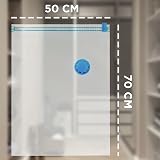 KEPLIN Vacuum Storage Bags 6 Pack Medium 50x70 Space Saver Double Zip Valve view 6