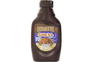 HERSHEY'S Heath Shell Toppings, Chocolate with Toffee Bits, 7-ounce Bottles (Pack of 4)