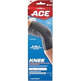 ACE Brand Flex Comfort Compression Knee Sleeve with Stabilizers 208701, Medium