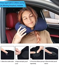 Travel Blanket and Pillow Set - Portable Inflatable