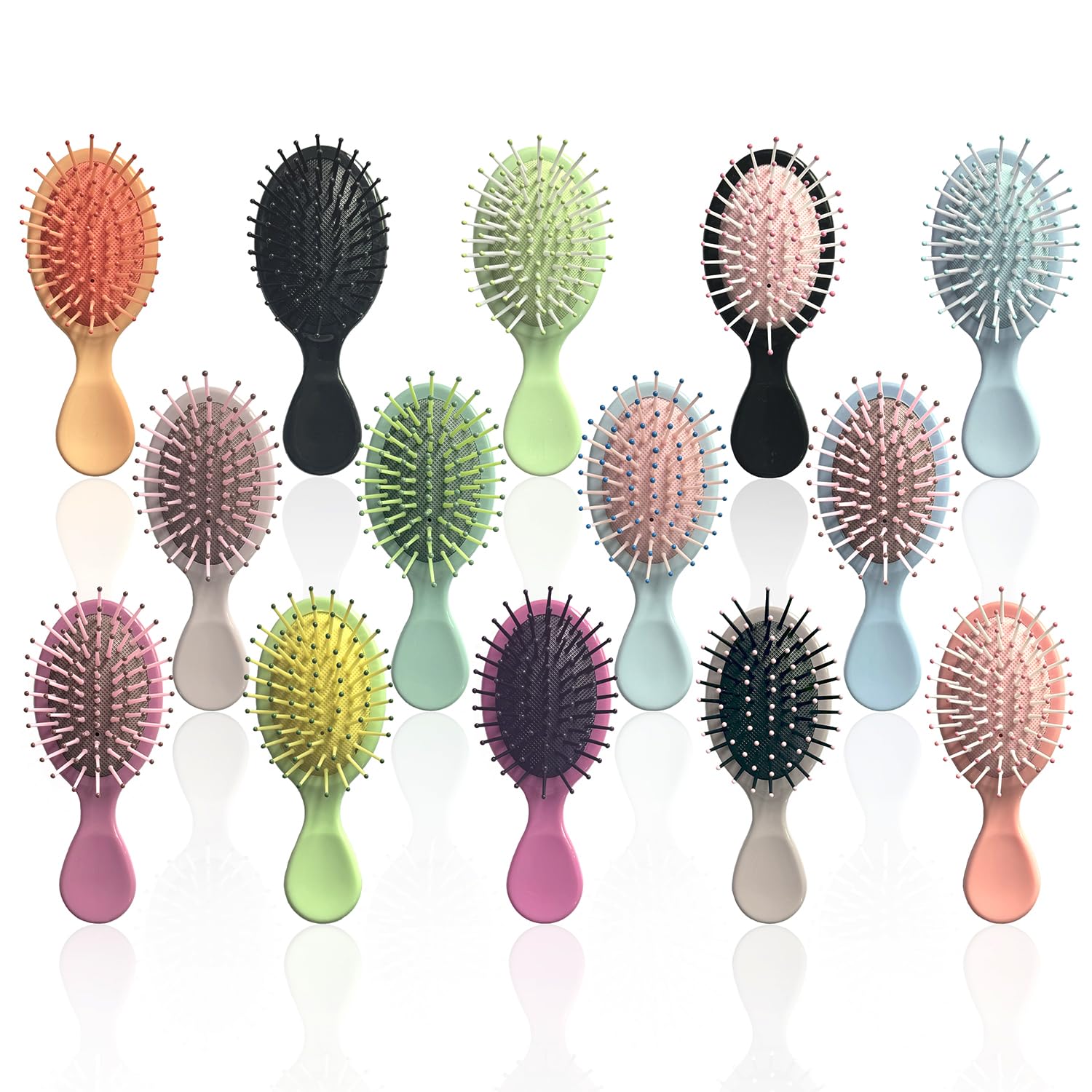Photo 1 of 14 Pieces Mini Wet Hair Brush Bulk Small Pocket Hair Brush Set Travel Detangler Hair Brush Mini Soft Bristles Detangling Brush for Most Hair Type Wet Dry Hair, Multicolor