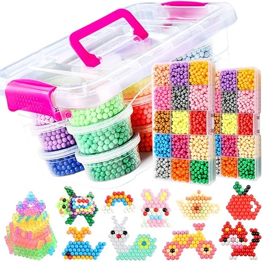 Fuse Beads Kit, 42 Colors 80 Patterns 18200 Pcs DIY Art Craft Fuse