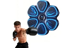 changenow Music Boxing Machine for Kids&Adults,Bluetooth Smart Boxing Training Machine,Wall Target Punching Workout for Kids,Reflex Training Suitable for Home,Office,Gym,Fun Fitness Equipment