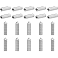 uxcell 40Pcs Set Screws M5x20mm 304 Stainless Steel Cone Point Hex Socket Grub Screws for Machinery, Home Repairs, and Fixtures Silver