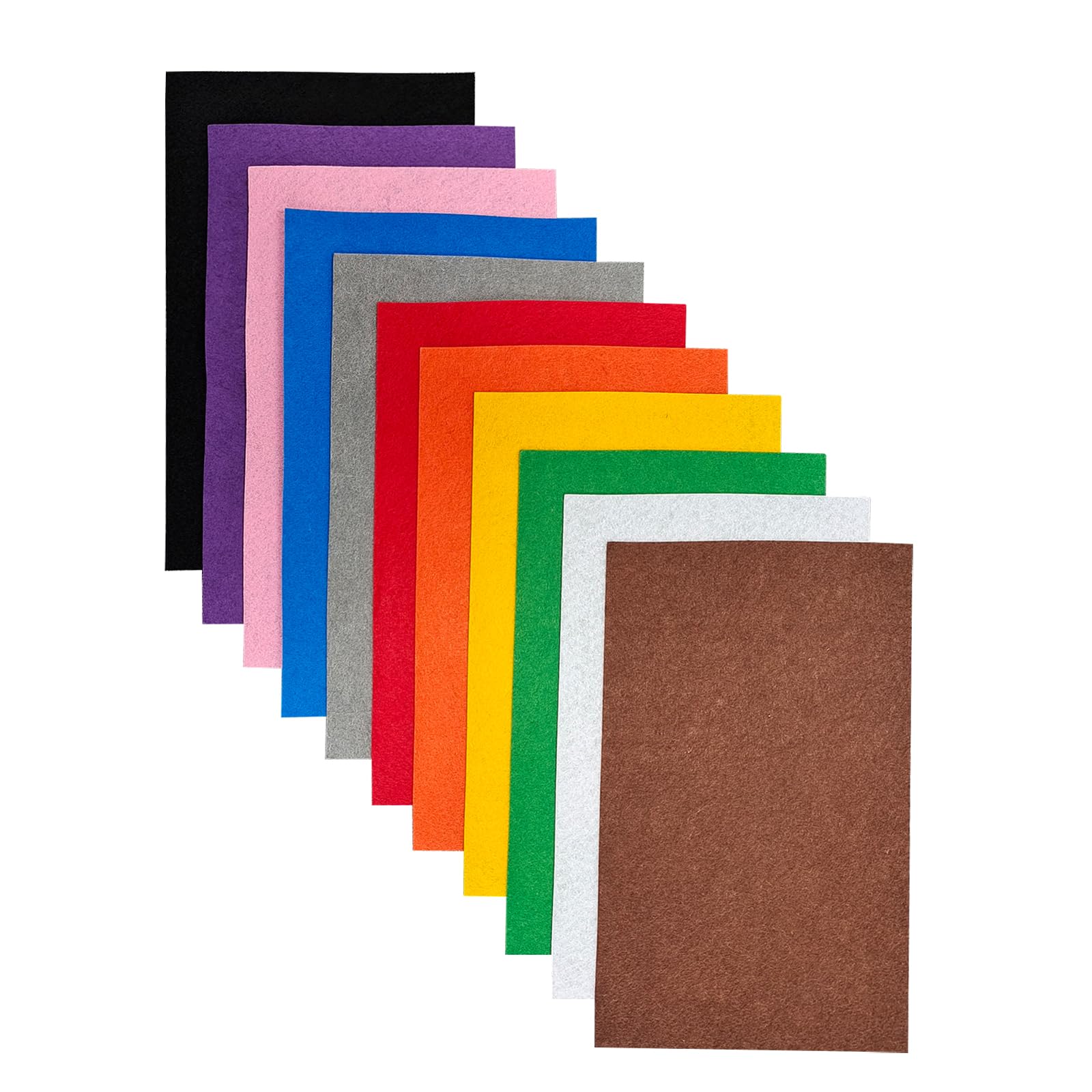Jtnohx Stiff Felt Sheets, 11 Pcs Felt Fabric, 17.78×28.7cm Colour Fabric Square for Crafts, Craft Material for Sewing — image 1
