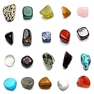 QGEM 20x Rock Mini Crystals Gems CHAKRA KIT Healing Balancing Set~Stone size 0.4"-0.9"