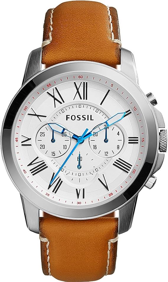 Amazon.com: Fossil Grant Chronograph Leather Watch: Watches